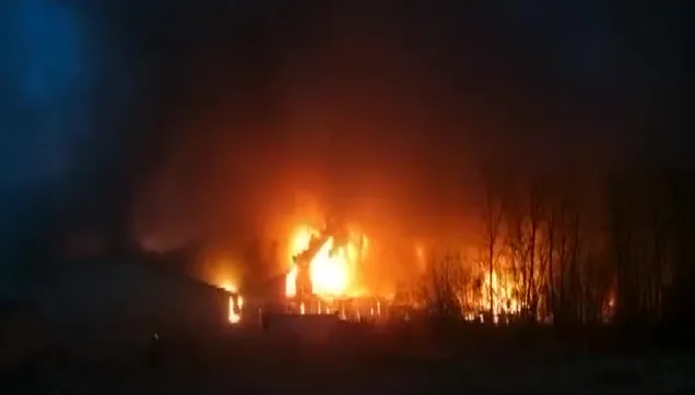 Kiev’de büyük yangın