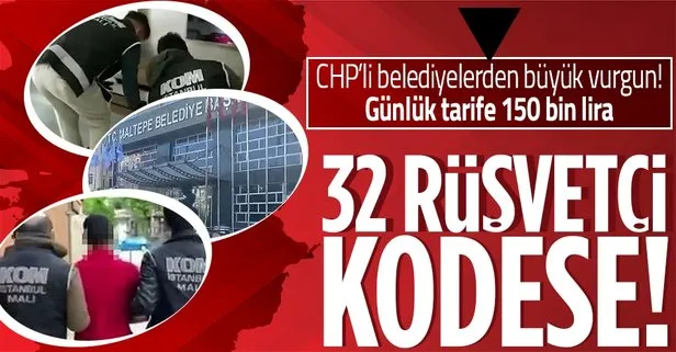 CHP’li Maltepe Belediyesi’ndeki imar usulsüzlüğünde günlük tarife 150 bin lira! Kadıköy Belediyesi’ne yönelik tutuklama kararları...