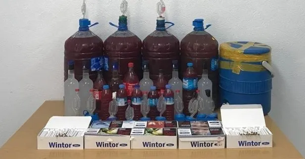 Bolu'da 106 litre kaçak içki ele geçirildi