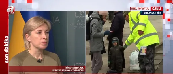 Ukrayna Başbakan Yardımcısı İrina Vereshchuk A Haber'e konuştu: Mariupol'de hastanede 400 kişi rehin durumda-2