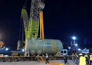 Akkuyu NGSde önemli adım! İkinci güç ünitesinin reaktör basınç kabı inşaat sahasına ulaştı