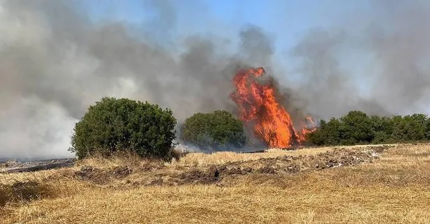 Çanakkale’de bir yangın daha!  Ağaçlık alanda çıkan yangına ekipler müdahale ediyor