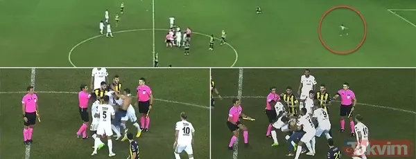 Ankara'da saha karıştı! Tribünden inen taraftar Beşiktaşlı Salih Uçan'ı tekmeledi, Josef kırmızı kart gördü - 6