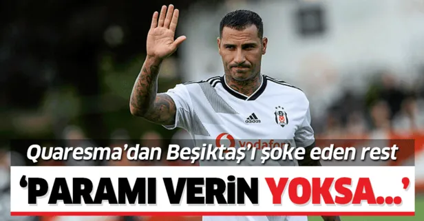 Ricardo Quaresma'dan Beşiktaş yönetimine rest! "Paramı verin yoksa..."