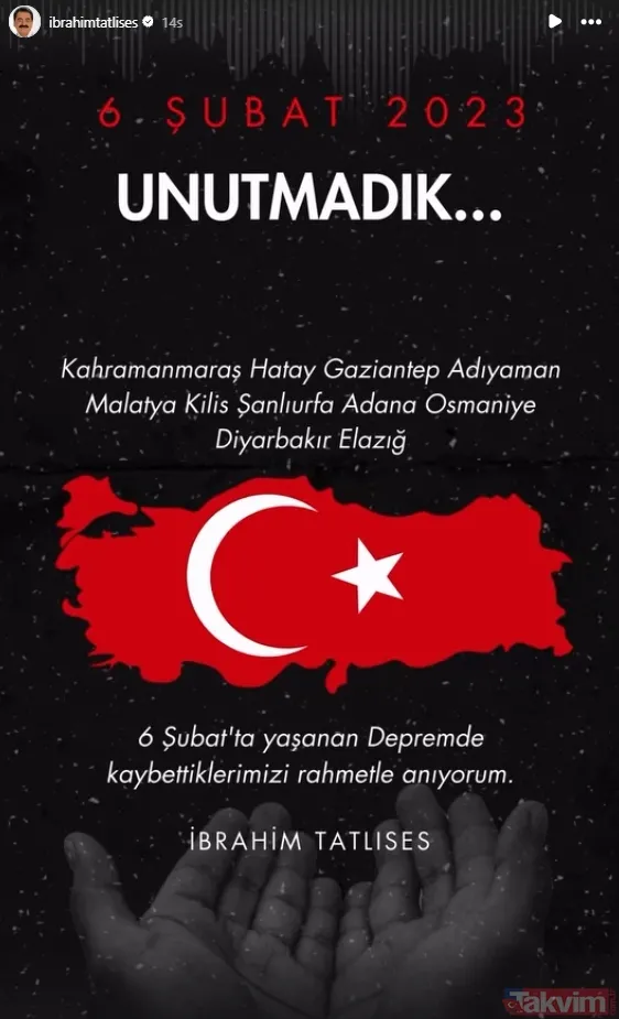 Üç yıl geçti ama acımız hala taze! Asrın felaketinde ünlülerden 6 Şubat mesajları - 7