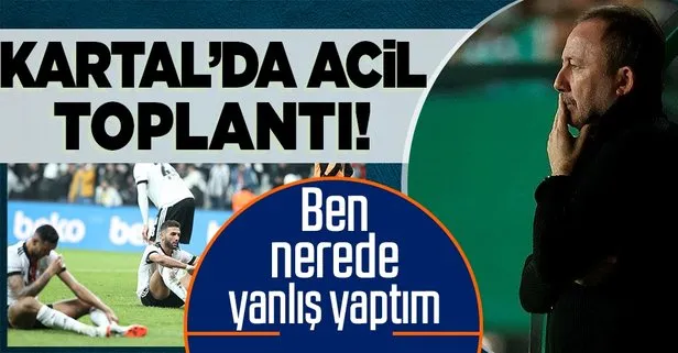 Trabzonspor yenilgisi sonrası Sergen Yalçın ve ekibi acil toplantı yaptılar