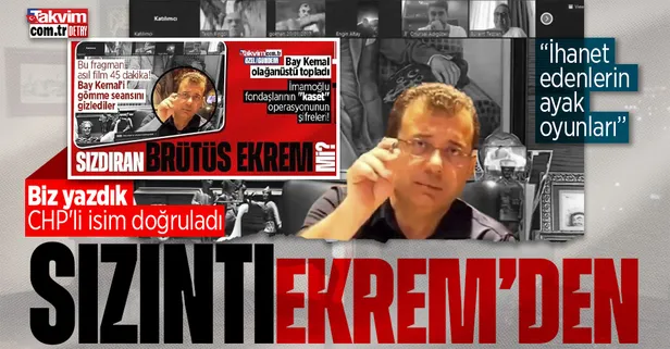 Ortalık fena karışacak! "Görüntüleri Ekrem İmamoğlu'nun ekibi sızdırdı"