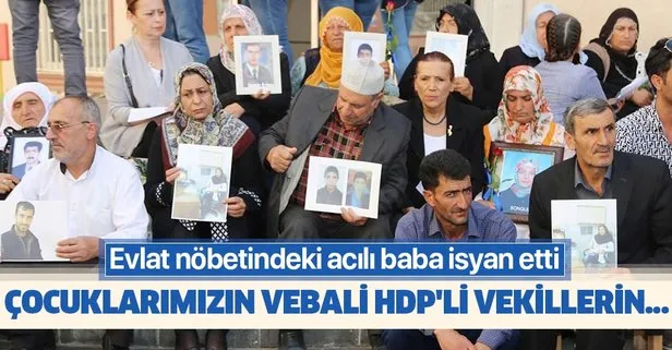 Acılı baba isyan etti: Çocuklarımızın vebali HDP'li vekillerin boynundadır!