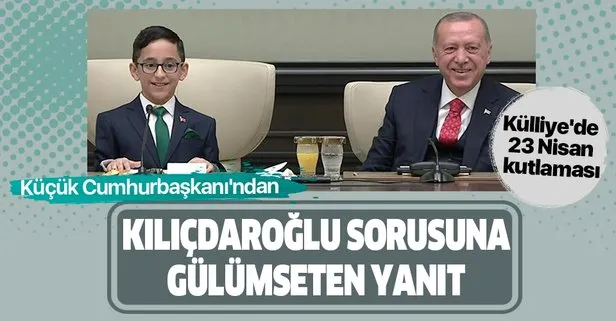 Son dakika: Külliye’de 23 Nisan kutlaması! Küçük Cumhurbaşkanı Ozan Sözeyataroğlu’dan Kılıçdaroğlu sorusuna gülümseten yanıt