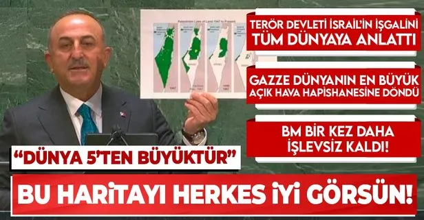 Son dakika: BM'de Filistin zirvesi! Dışişleri Bakanı Mevlüt Çavuşoğlu'ndan önemli açıklamalar