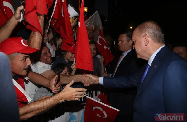 Başkan Erdoğan'a ABD'de coşkulu karşılama - 5