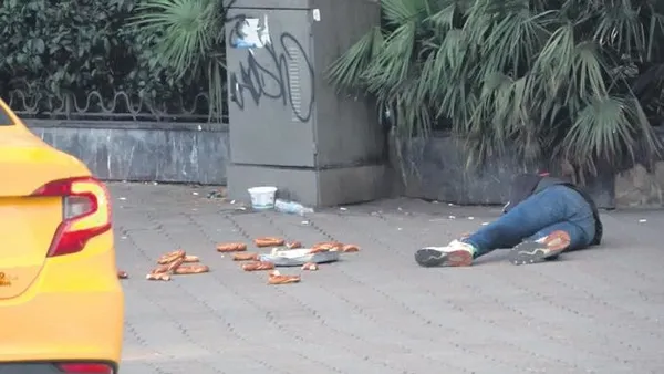 Hep aynı numara! Simitçi kılığındaki kişi bayılma numarası yaptı (Güncel haberler)-2