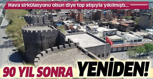 Diyarbakır surları 90 yıl sonra yeniden inşa edilecek