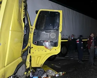 Samsun Bafra’da feci kaza! 3 TIR çarpıştı