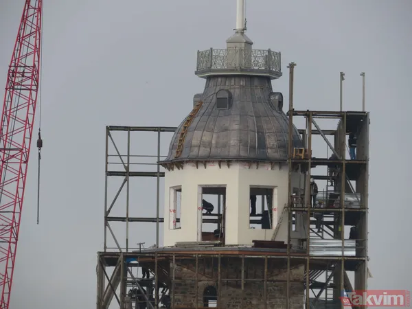 Lego değil gerçek! Kız Kulesi'nde kubbe ortaya çıktı - 4