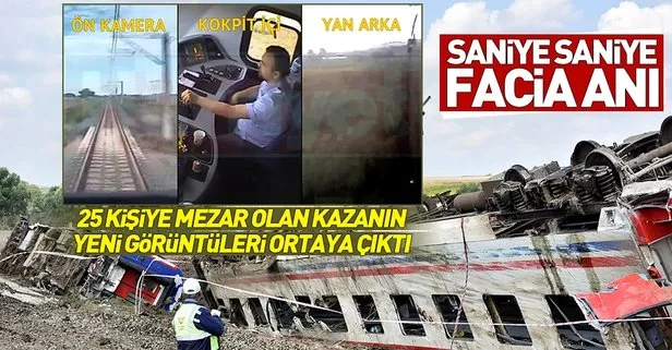 Çorlu’daki tren kazasının yeni görüntüleri ortaya çıktı