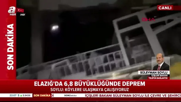Son dakika: Elazığ depremi sonrası İçişleri Bakanı Süleyman Soylu'dan önemli açıklamalar