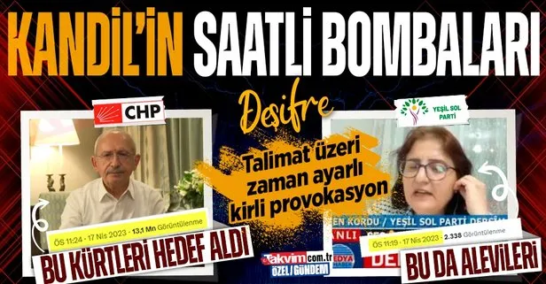 Kılıçdaroğlu ’Kürt’, Yeşil Sol ’Alevi’ provokasyonuna başladı! PKK kanalında Atatürk’e ’soykırımcı’ devlete ’savaş politikası’ suçlaması