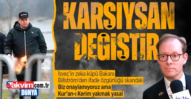 İsveç Dışişleri Bakanı Tobias Billström'den skandal ifade özgürlüğü açıklaması: "Kur'an-ı Kerim yakılması yasal"