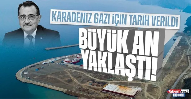 Büyük an yaklaştı: Enerji ve Tabii Kaynaklar Bakanı Fatih Dönmez Karadeniz gazı için tarih verdi!