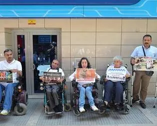 Engellilerden sessiz protesto
