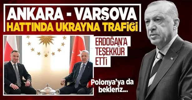 Son dakika: Başkan Erdoğan, Polonya Cumhurbaşkanı Andrzej Duda ile görüştü