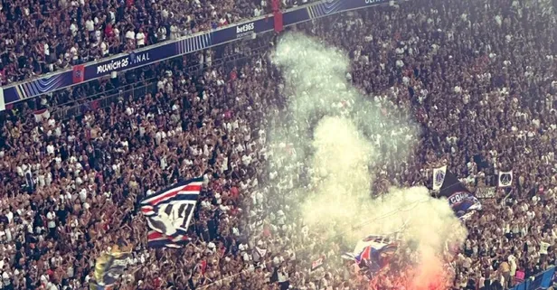 PSG taraftarlarından Şampiyonlar Ligi finalinde Gazze'ye destek pankartı! "Soykırımı durdurun"
