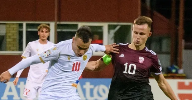 Millilere müjde! Letonya sahasında Ermenistan'ı yendi