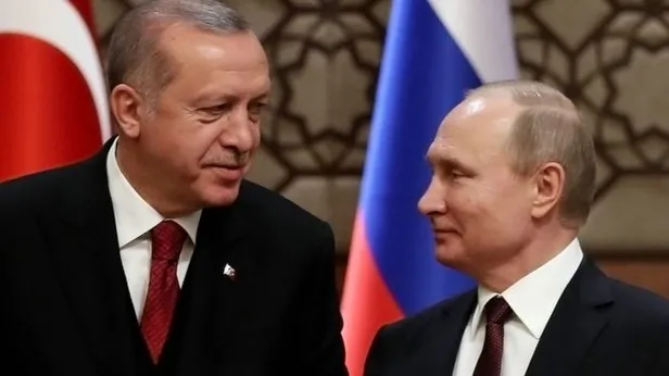Başkan Recep Tayyip Erdoğan ve Vladimir Putin'den 2019'un ilk görüşmesi-2