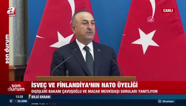 İsveç ve Finlandiya'nın NATO üyeliği! Bakan Mevlüt Çavuşoğlu'ndan önemli açıklamalar