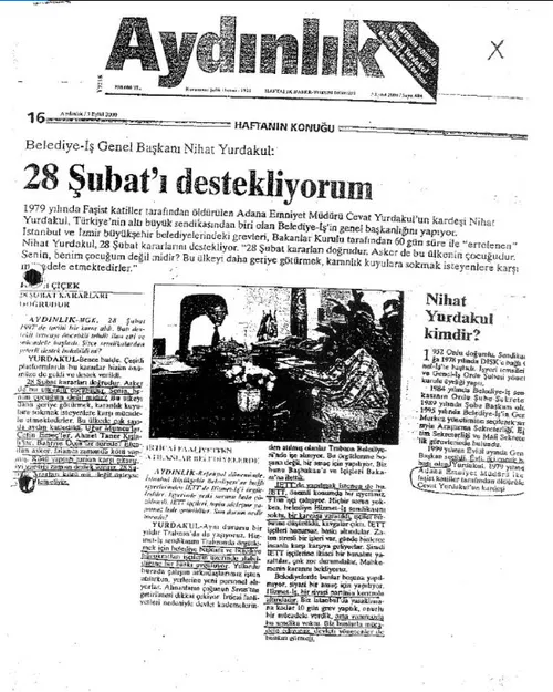 CHP'ye oy isteyen Belediye-İş Sendikası Başkanı Nihat Yurdakul 28 Şubat destekçisi çıktı-1