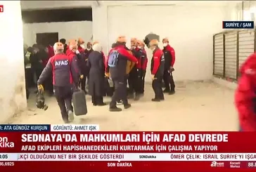 AFAD Sednaya'da yaşam izi aradı!