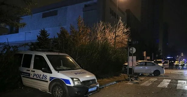 Ankara'da feci kaza: 2'si polis 3 yaralı!