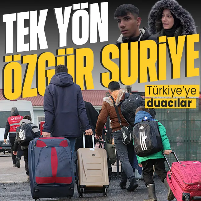 Özgür Suriyeye geri dönüşler sürüyor! Sınır kapılarında yoğun mesai: Şamlı Muhammed ve Humuslu Bedriye Türkiyeye duacı