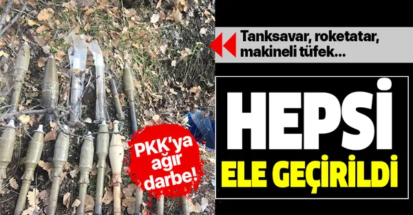 Irak'ın kuzeyinde PKK'ya ağır darbe! Çok sayıda mühimmat ele geçirildi!-1