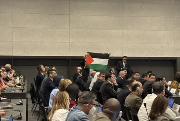 Kürsüde siyoniste yer yok! BM konferansında İsrailli diplomata protesto: Konuşması yarıda kaldı