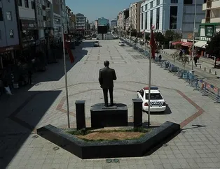O medyan yaya trafiğine kapatıldı