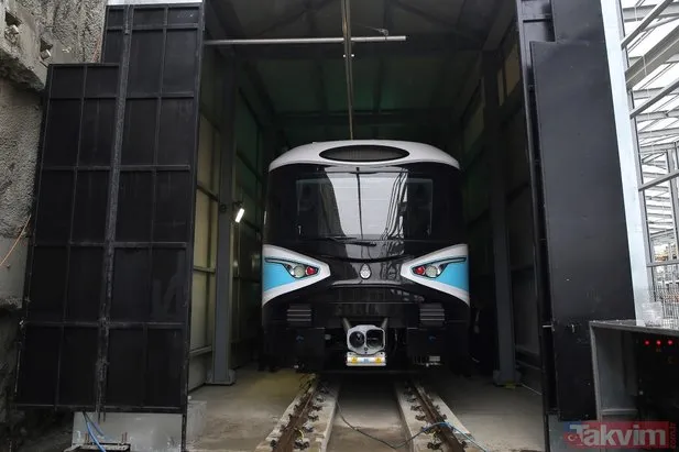 Kabataş-Mahmutbey metrosuna ilk araç indirildi!  8 ilçeyi birbirine bağlayacak