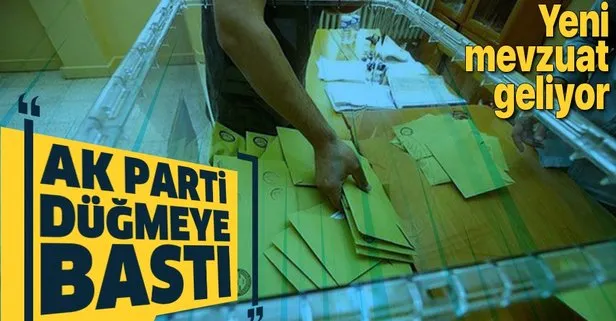 Yerel seçimlerin ardından AK Parti düğmeye bastı! Seçim mevzuatında radikal değişiklik