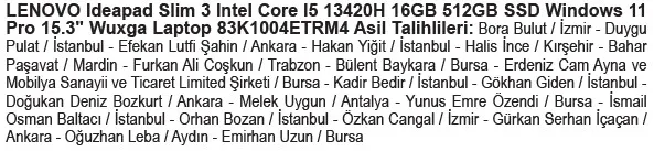 Trendyol çekiliş sonucu açıklandı! Lenovo Ideapad kazanan asil ve yedek isim listesi 2026
