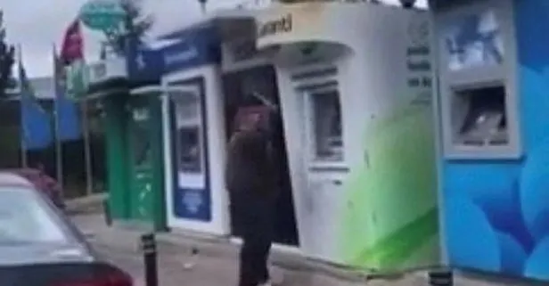 Beykoz’da ATM’lere zarar veren şüpheli yakalanarak hastaneye sevk edildi