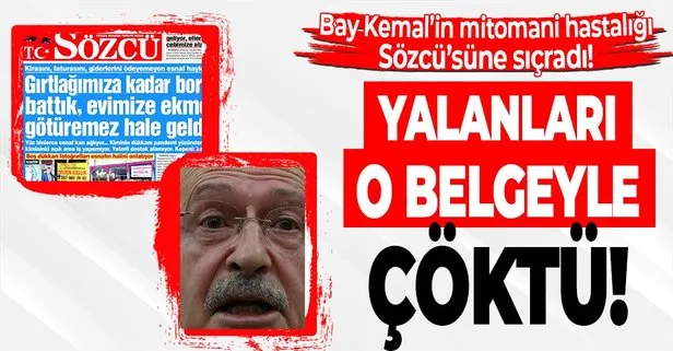 Kemal Kılıçdaroğlu ve yandaş medyası Sözcü’nün ‘binlerce şirket battı’ yalanı elinde patladı