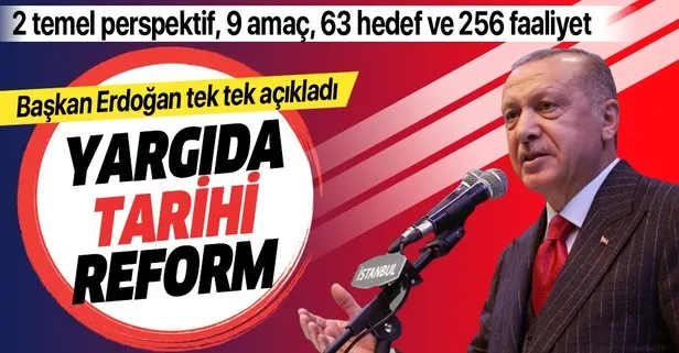 Son dakika haberi... Başkan Erdoğan ’Yargı Reformu Strateji Belgesi’ni açıkladı