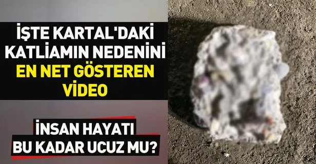 Kartal’da yıkılan binanın kolonundan deniz kabuğu çıktı! İşte o görüntüler...