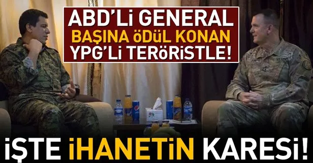 ABD’li General, 4 milyon TL ödülle aranan YPG’li terörist ile görüştü