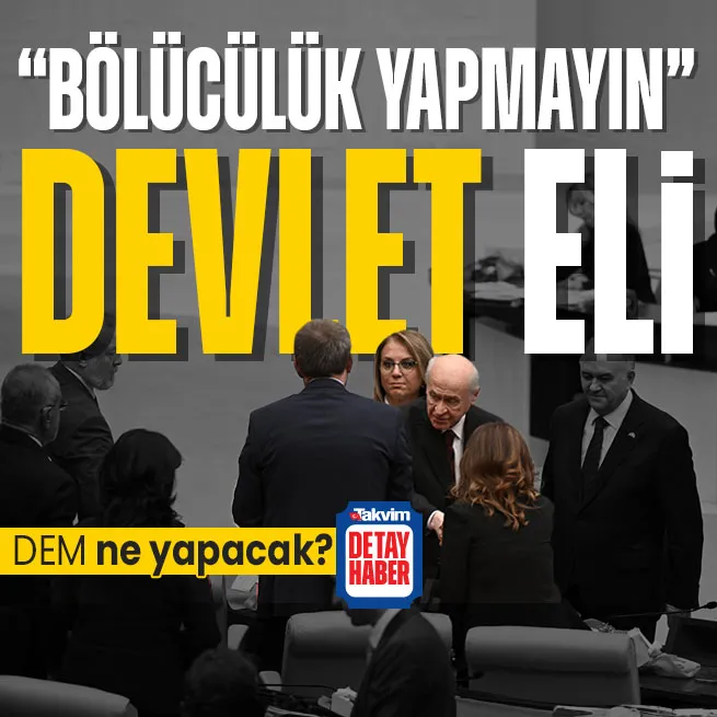 Siyasette gündem değişti! Bölücülük yapmayın mesajı.... DEM Parti ne yapacak?