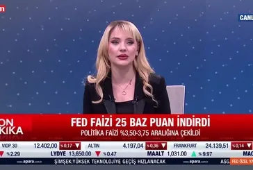 FED faizi 25 baz puan indirdi