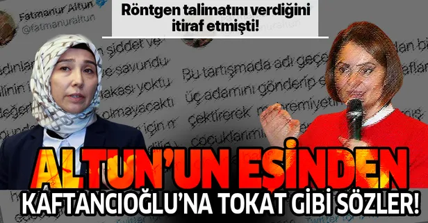 İletişim Başkanı Fahrettin Altun'un eşi Fatmanur Altun'dan CHP'li Canan Kaftancıoğlu'na tokat gibi sözler!