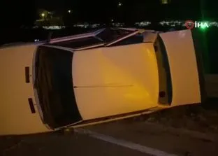 Karabük’te kazaya karışan yabancı uyruklu sürücü alkollü çıktı