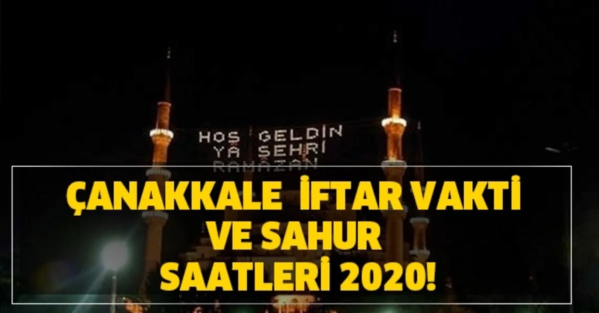 imsakiye 2020 canakkale sahur